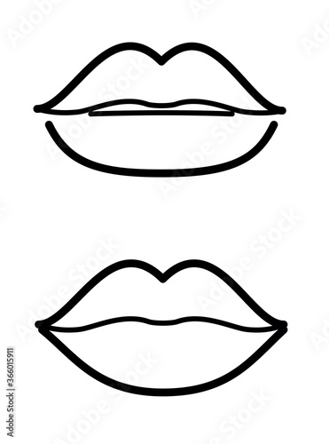 lady lips icon