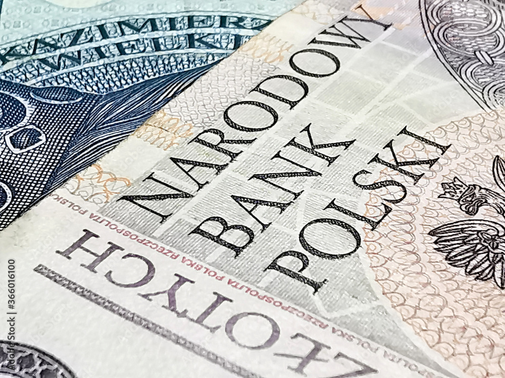 Nahaufnahme Geld Polnische Zloty PLN