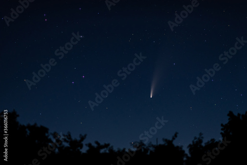 Comet C/2020 F3 Neowise on the nightsky over Kiel in Germany © crimson