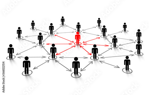 Connecting people online global. Social network concept. Vector