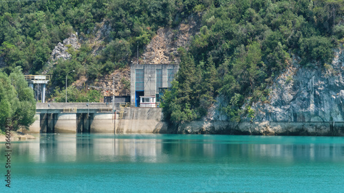 Dam Reservoir From Kadincik 1 Hydroelectric Power Plant, Mersin Turkey photo