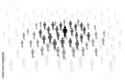 Connecting people online global. Social network concept. Vector