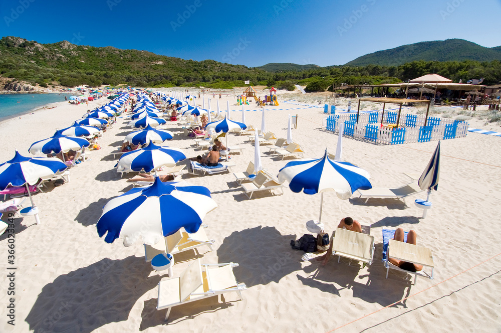 Obraz premium Chiosco Tamatete, Cala Sinzias, Castiadas, Cagliari