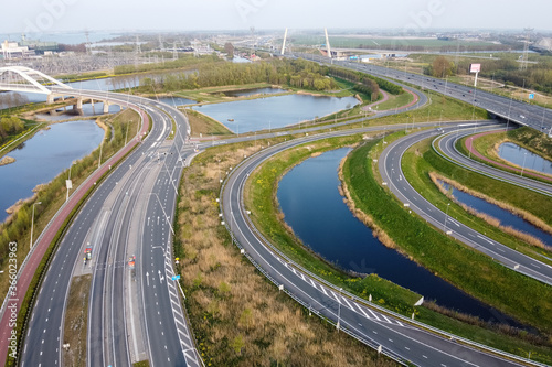 Canvas Print Highway in the Netherlands