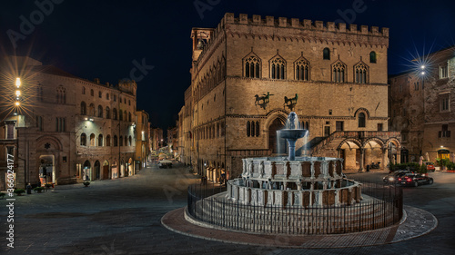 Perugia Fontana Maggiore monuments Italy