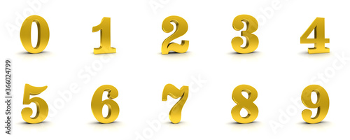 numbers golden signs numerals 3d gold 0 1 2 3 4 5 6 7 8 9 one two three four five six seven eight nine zero symbols icons photo