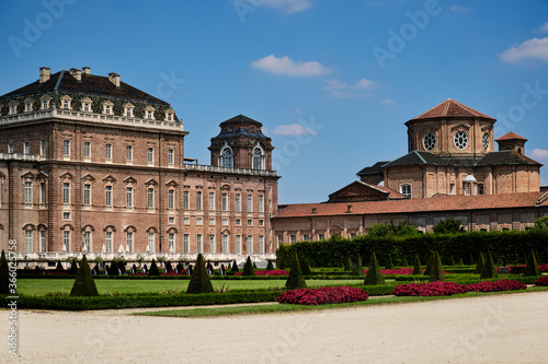 Obraz na płótnie Foto scattata nei giardini della Reggia di Venaria Reale. w salonie
