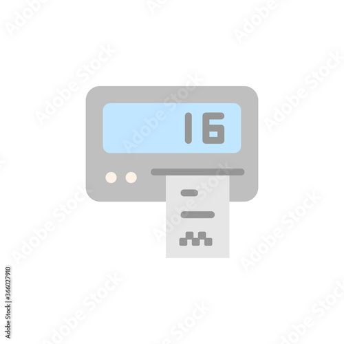 Taximeter icon. Simple color vector elements of taxi service icons for ui and ux, website or mobile application