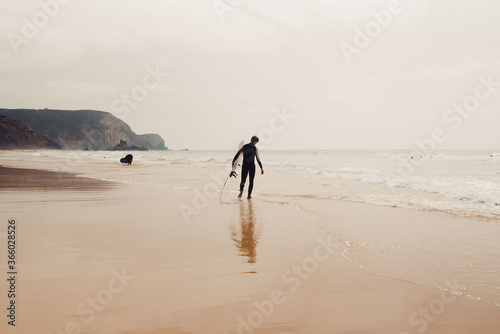 Surfer at the ocean