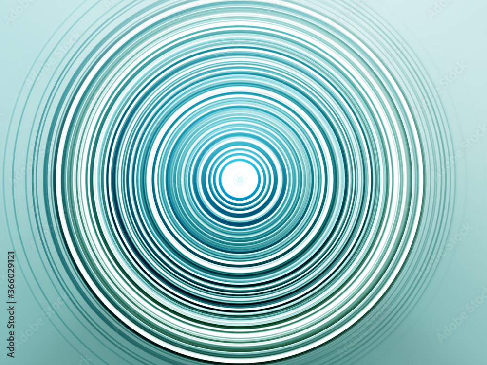 Abstract Radial Motion Blur on a Turquoise Background. Turquoise, blue and white circles. Circle template for label, fabric, clothing or brochure design. Background for modern graphic design and text. Abstract Radial Motion Blur on a Turquoise Background. Turquoise, blue and white circles. Circle template for label, fabric, clothing or brochure design. Background for modern graphic design and text.