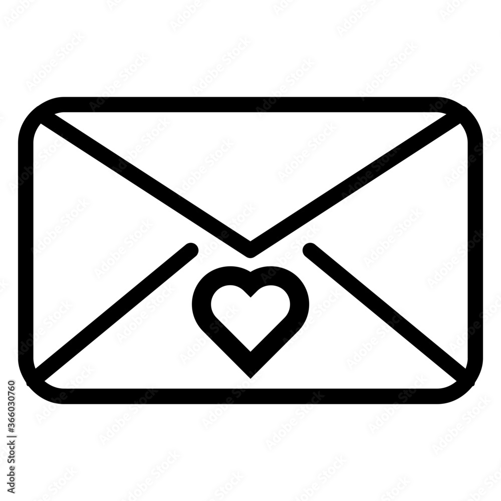 Love mail icon Love mail icon