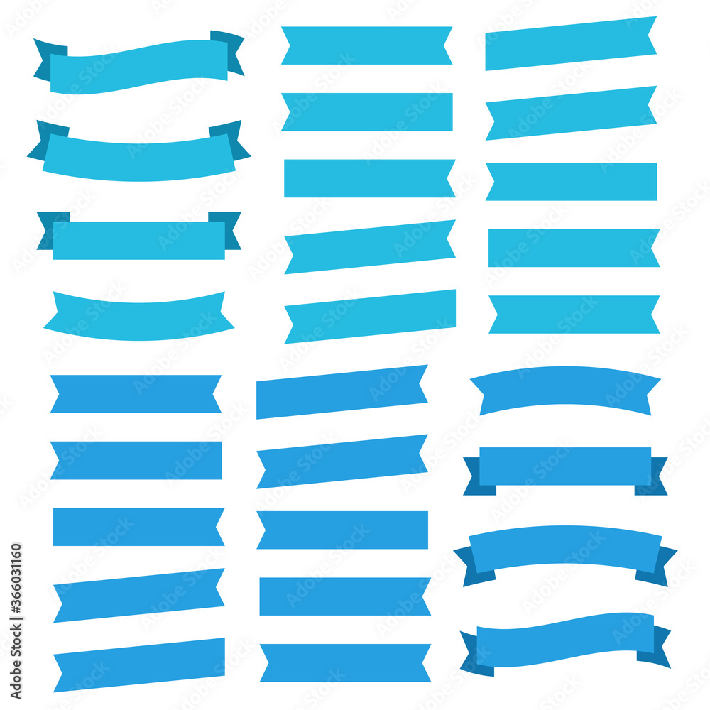 Cartoon ribbon set vector illustration. Banner ribbon vector set. Colored ribbon for decoration Cartoon ribbon set vector illustration. Banner ribbon vector set. Colored ribbon for decoration
