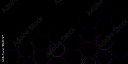 Dark Pink, Blue vector pattern with spheres. Illustration with set of shining colorful abstract spheres. Pattern for business ads.