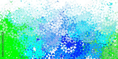 Light blue vector background with triangles.