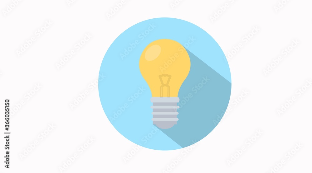 Vector Isolated Round Idea Or Lightbulb Icon or Sign Vector Isolated Round Idea Or Lightbulb Icon or Sign