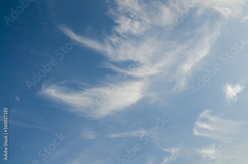 Blue sky with clouds