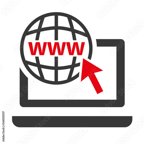  world wide web icon vector
