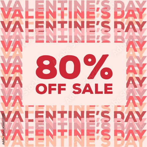 Obraz na płótnie Valentines day 80% off sale w salonie