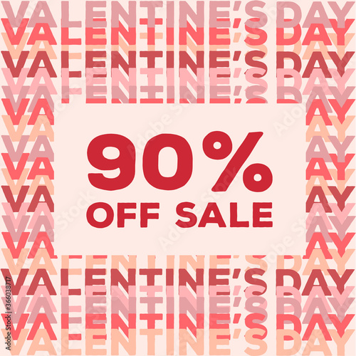 Obraz na płótnie Valentines day 90% off sale w salonie