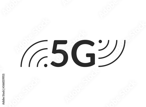 5G vector icon. Wireless 5th generation internet network