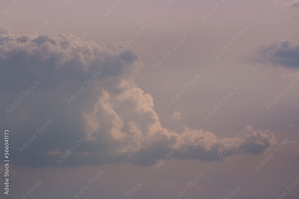 Cumulus cloud formations in the sky Cumulus cloud formations in the sky