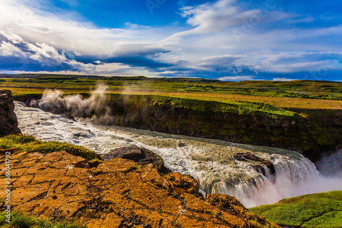Fotografia Falls on the Hvitau River