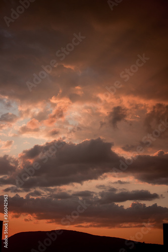 Clouds in the sunset