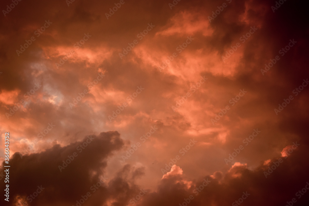 Clouds in the sunset