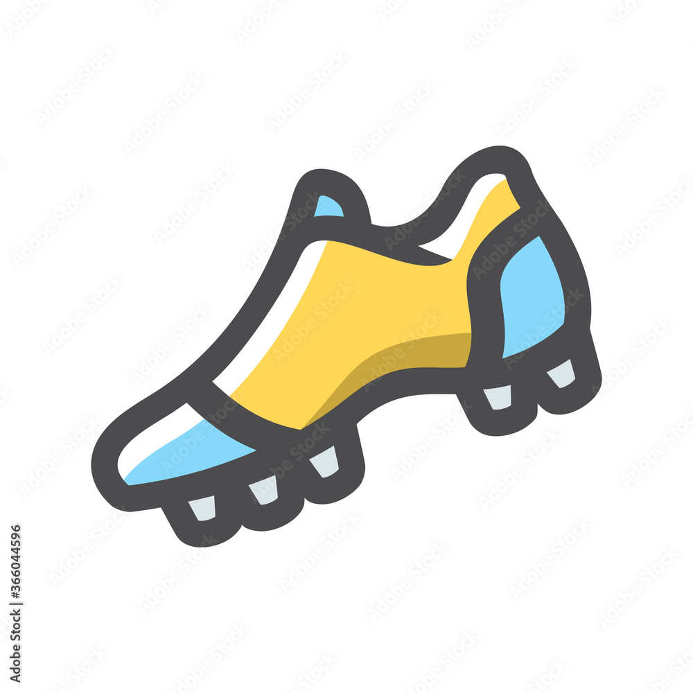Football Boot Vector. Soccer shoe Cartoon illustration Football Boot Vector. Soccer shoe Cartoon illustration