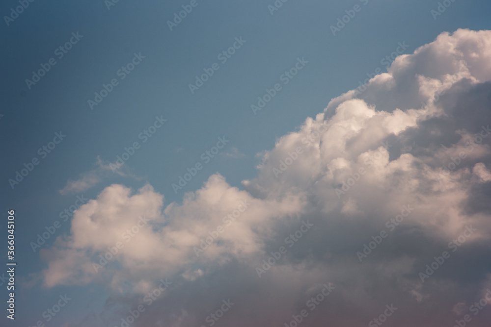 Cumulus cloud formations in the sky Cumulus cloud formations in the sky