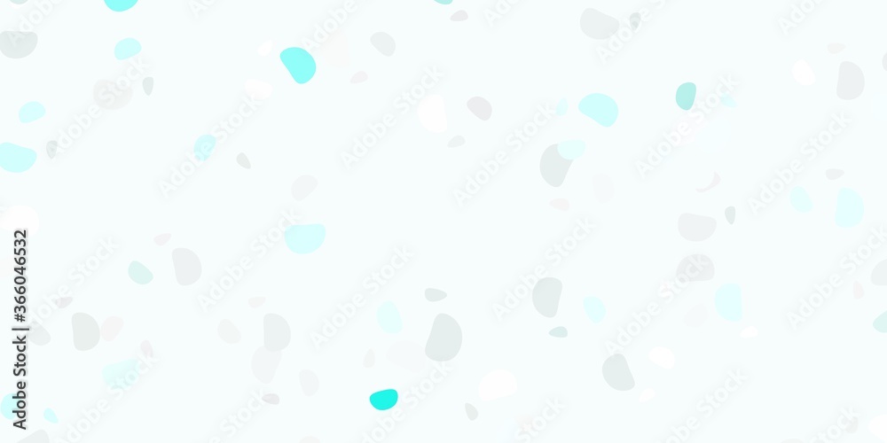 Light green vector backdrop with chaotic shapes.