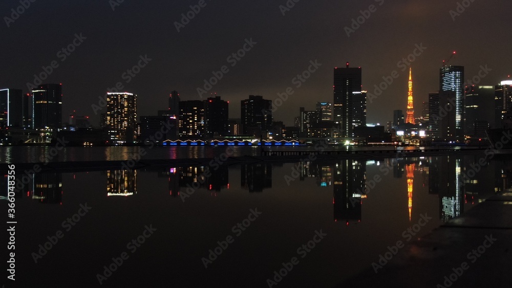 Obraz premium 夜の東京タワー 夜景