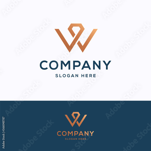 W company logo