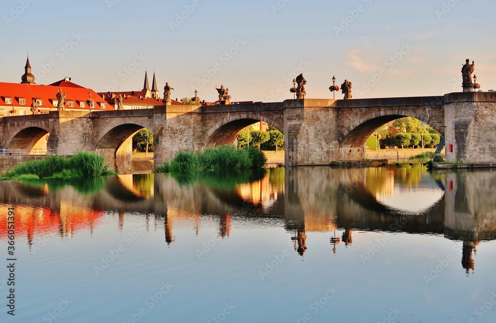 Obraz premium Würzburg, Alte Mainbrücke