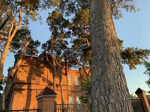 Old red brickbuilding photo