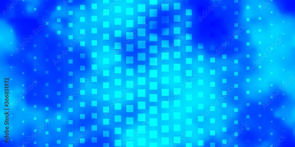 Light BLUE vector texture in rectangular style. Colorful illustration with gradient rectangles and squares. Design for your business promotion.