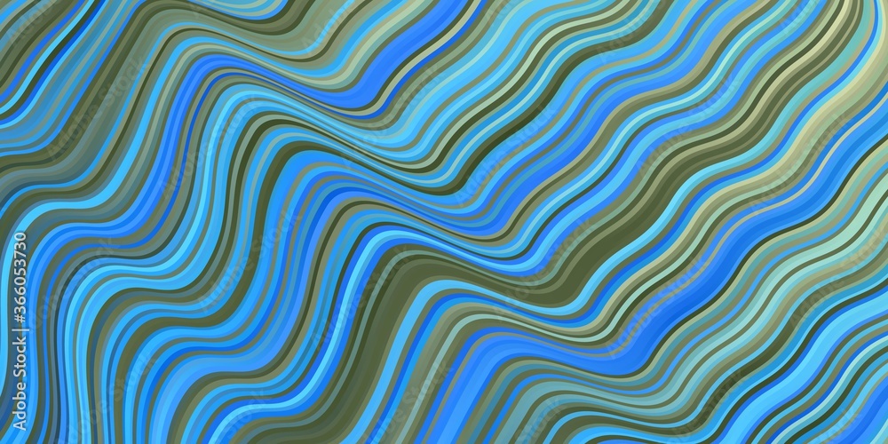 Dark BLUE vector template with curves.