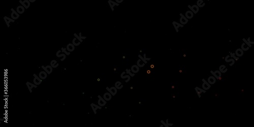 Dark green, red vector template with flu signs.