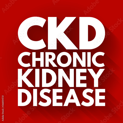 CKD - Chronic Kidney Disease acronym, medical concept background