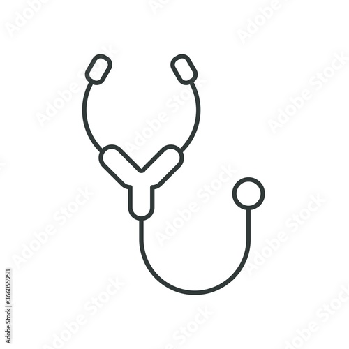 Stethoscope icon vector logo template	