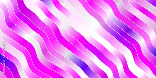 Light Pink vector background with bent lines. Colorful illustration in abstract style with bent lines. Best design for your posters  banners.