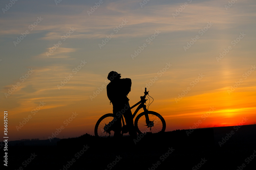 Man on a bicycle Man on a bicycle