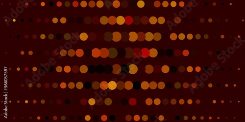 Dark Green, Yellow vector texture with disks. Colorful illustration with gradient dots in nature style. Design for posters, banners.
