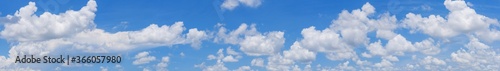 Photography sky and White cloud: clear blue sky with plain white cloud with space for text background