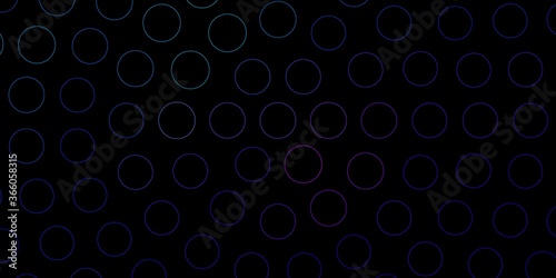 Dark Blue, Red vector texture with disks. Abstract colorful disks on simple gradient background. Pattern for websites.