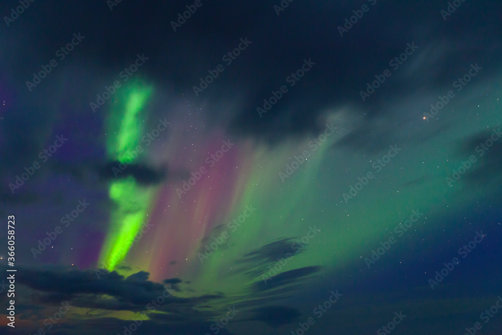 Obraz premium Northern Lights, Southern Iceland, Iceland, Europe