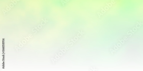 Light Green vector backdrop with cumulus. Illustration in abstract style with gradient clouds. Template for websites.