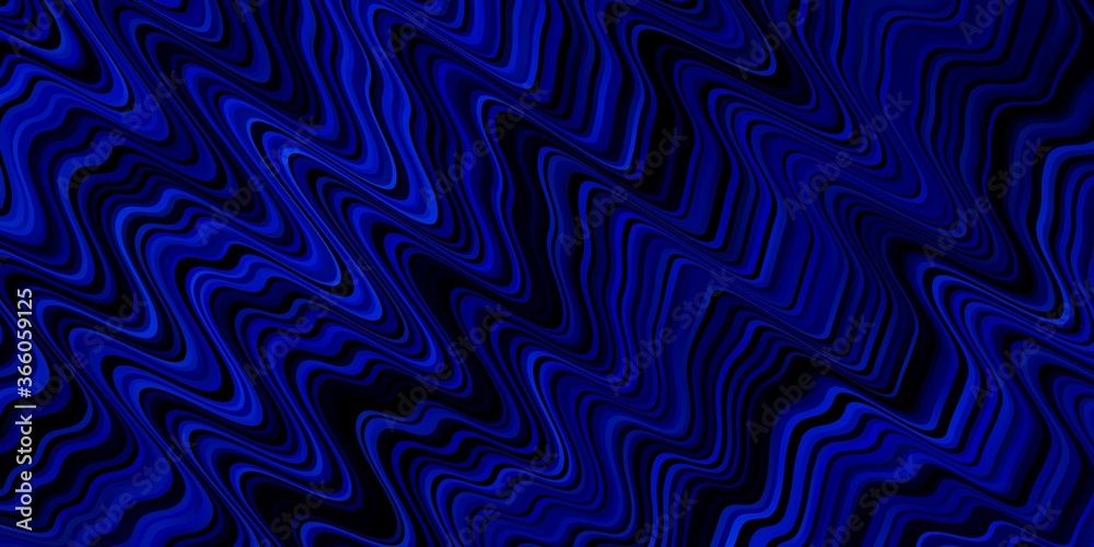 Dark BLUE vector texture with curves. Bright illustration with gradient circular arcs. Pattern for ads, commercials. Dark BLUE vector texture with curves. Bright illustration with gradient circular arcs. Pattern for ads, commercials.