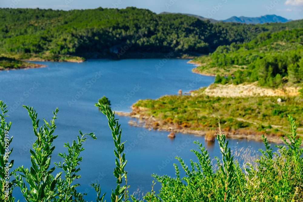 Gaia River at El Catllar reservoir, in Spain Gaia River at El Catllar reservoir, in Spain