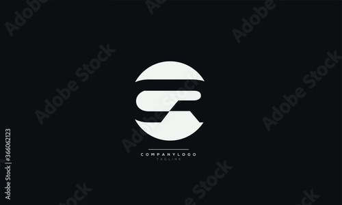 CR Letter Business Logo Design Alphabet Icon Vector Symbol